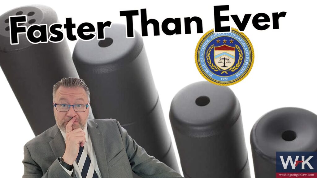 A person in a suit with a thoughtful expression is in the foreground. Behind them are cylindrical objects and a circular emblem. The text "Faster Than Ever" is displayed at the top.